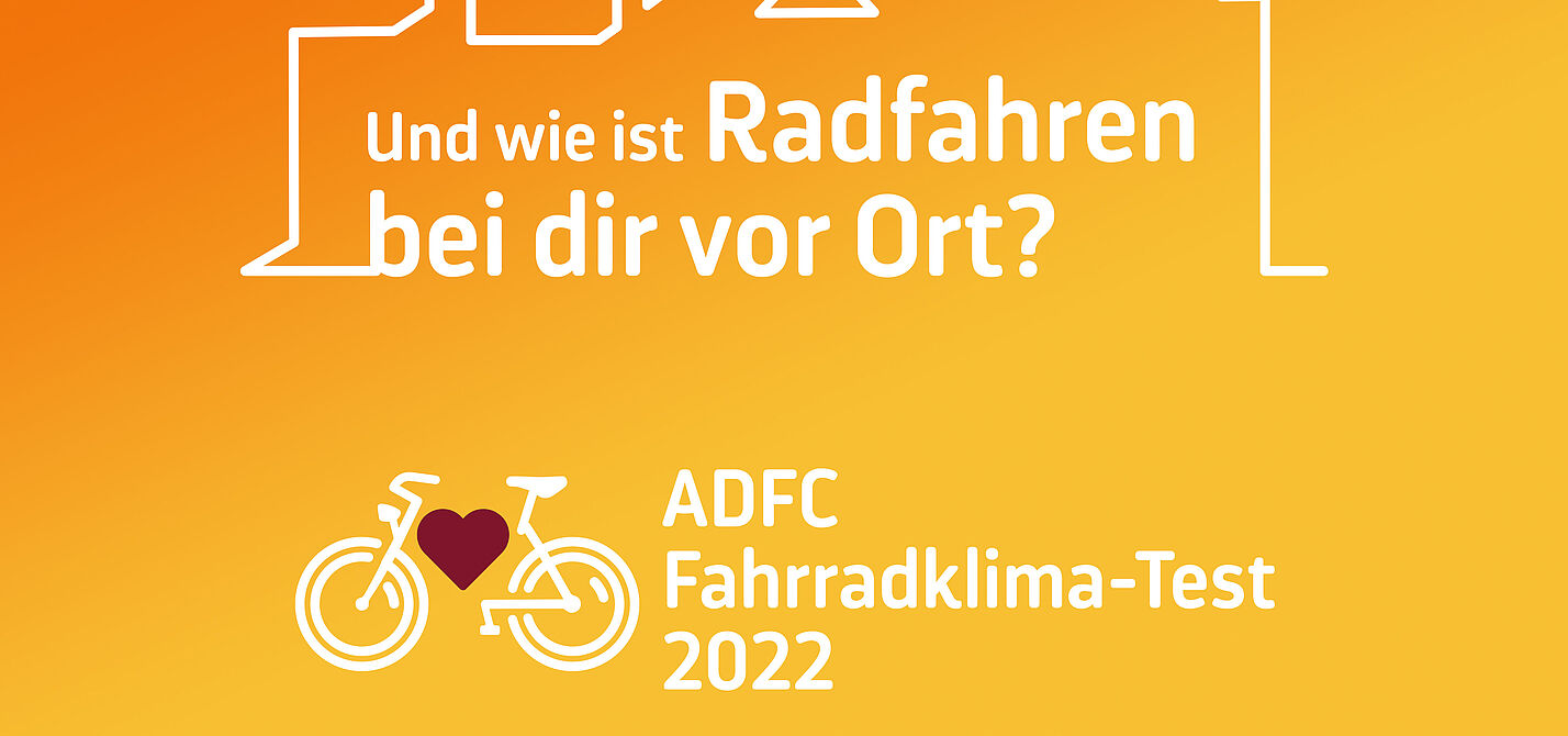 Fahrradklima-Test 2022 Keyvisual ADFC-Fahrradklima-Test 2022
